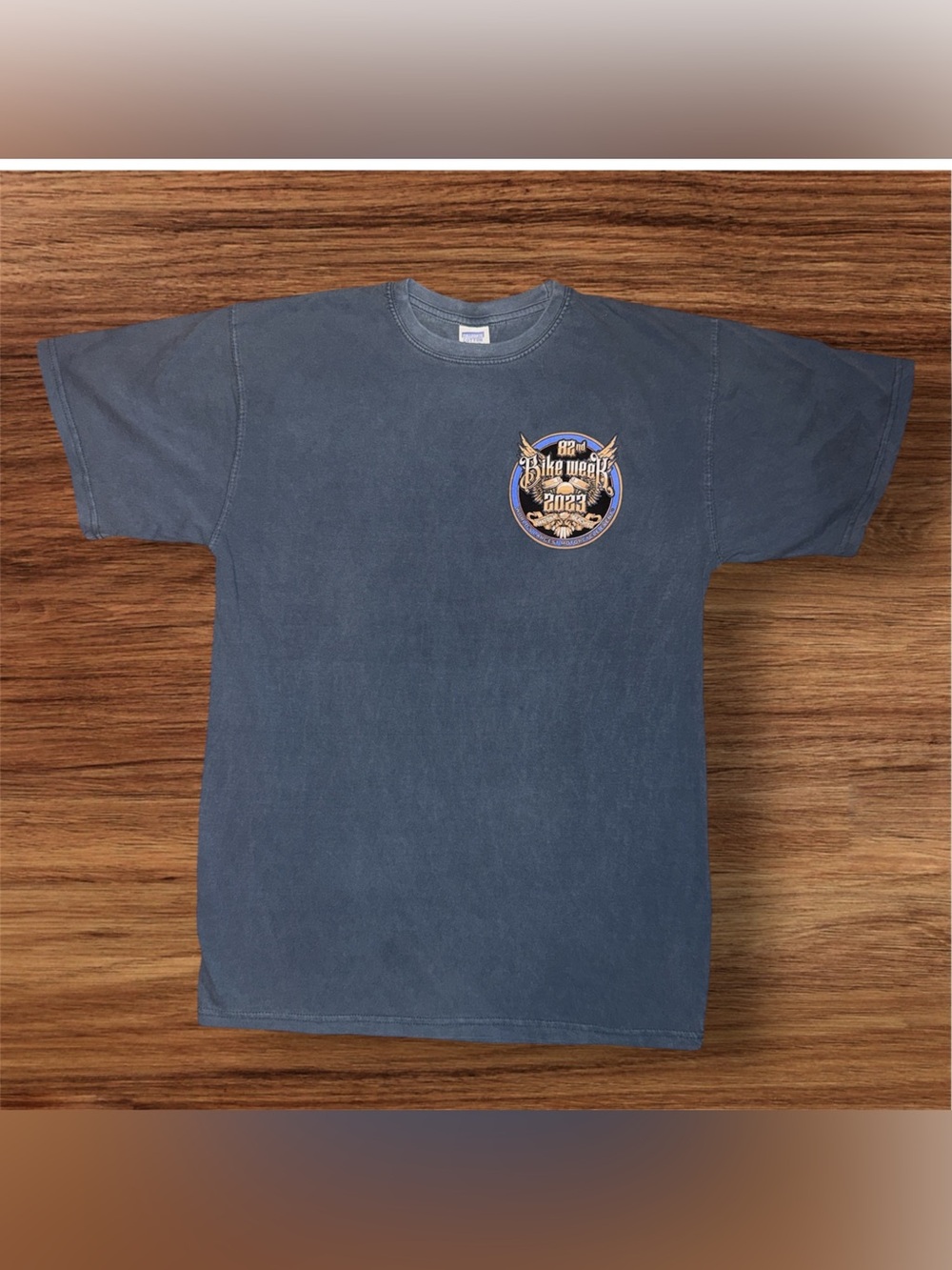 2023 Bike Week Daytona Beach medium blue stone washed T-Shirt